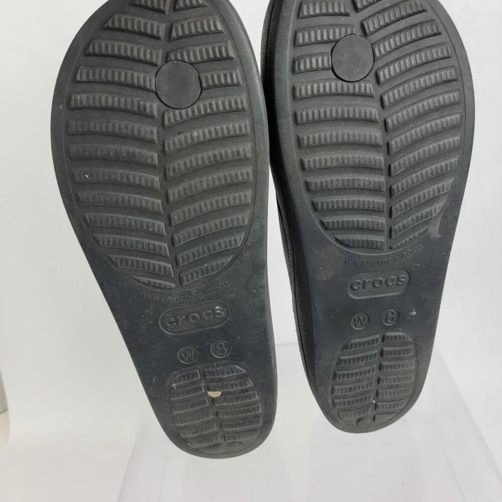 Crocs Via Collection‎ Sandals Women's 8 Flip Flop Waterproof Thong Comfort Slide